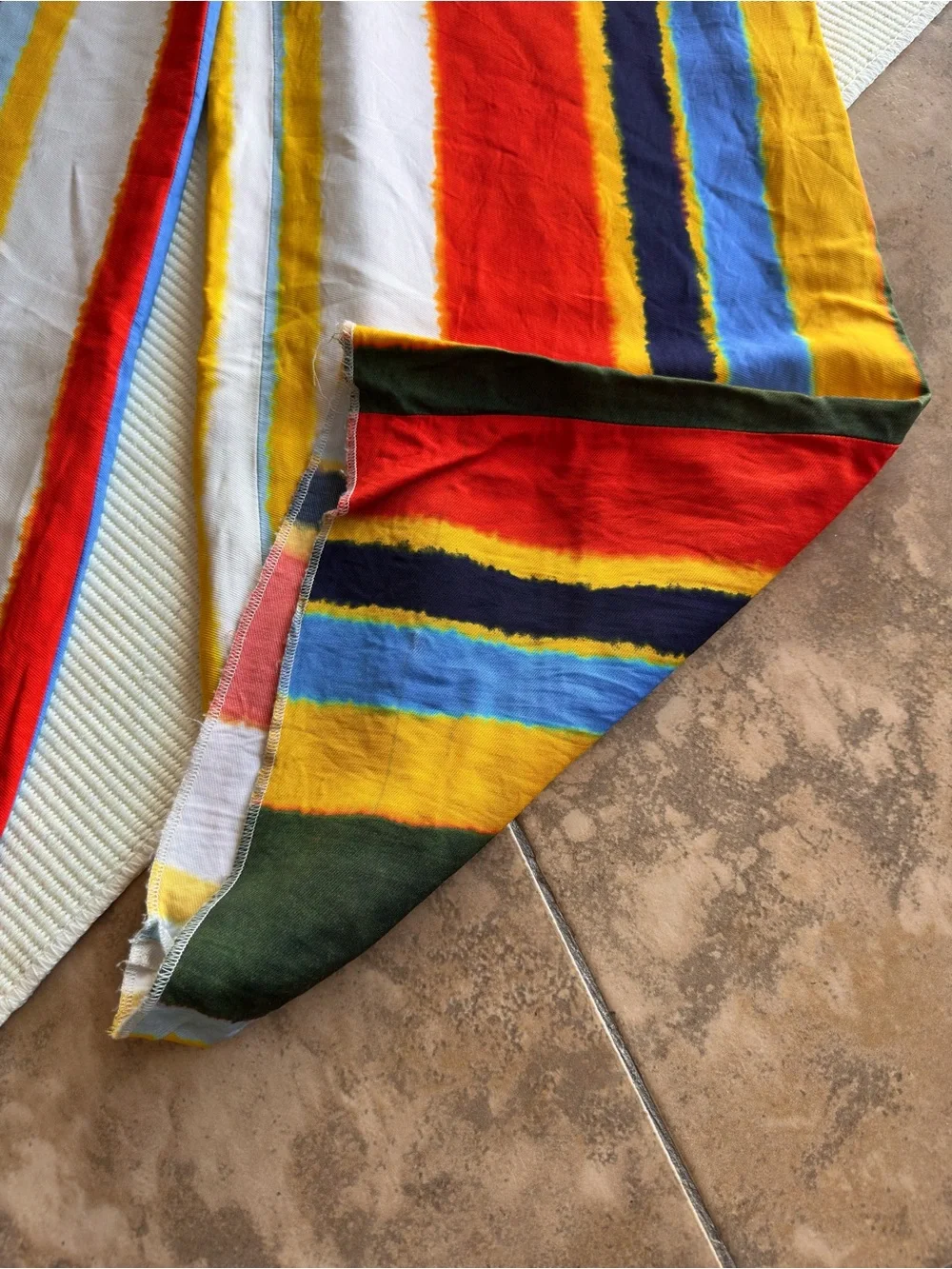 Tory Burch Fiona Wide Leg Pants Striped Multicolor High Rise